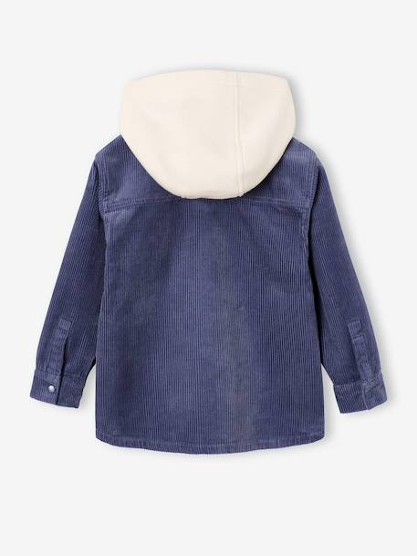Hooded shirt for boys deep blue - vertbaudet enfant 