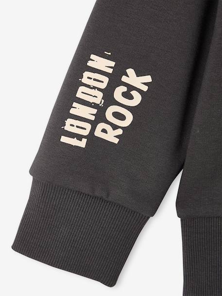 Sweat à capuche garçon anthracite - vertbaudet enfant 
