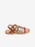 Multi-Strap Leather Sandals for Girls, Designed for Autonomy 6510+caramel+multicoloured - vertbaudet enfant 