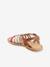 Multi-Strap Leather Sandals for Girls, Designed for Autonomy 6510+caramel+multicoloured - vertbaudet enfant 