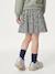 Dual Fabric Dress for Girls anthracite+ecru+mauve+sage green - vertbaudet enfant 