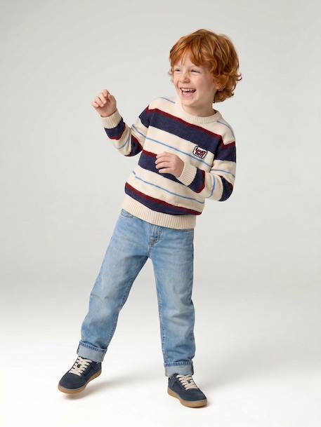 Jumper for boys hazel+navy blue - vertbaudet enfant 