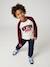 Long-sleeved raglan T-shirt for boys bordeaux red - vertbaudet enfant 