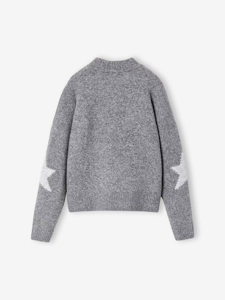 Pull fille manches longues gris - vertbaudet enfant 