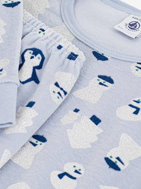 Snowman print pyjamas by PETIT BATEAU light blue - vertbaudet enfant 