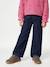 Jean large fille bleu moyen+denim brut - vertbaudet enfant 