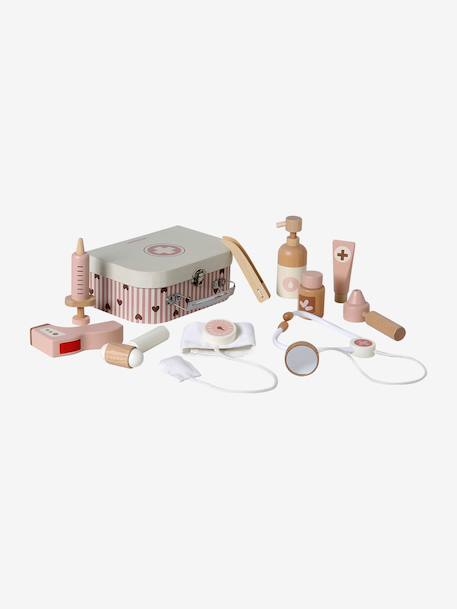 Valisette docteur poupon en bois FSC® rose - vertbaudet enfant 