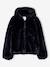 Faux fur jacket for girls black - vertbaudet enfant 