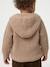 Gilet à capuche bébé en tricot beige chiné - vertbaudet enfant 