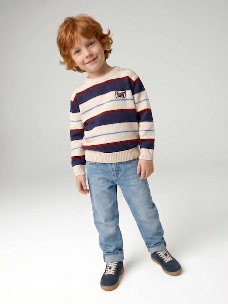 Jumper for boys hazel+navy blue - vertbaudet enfant 