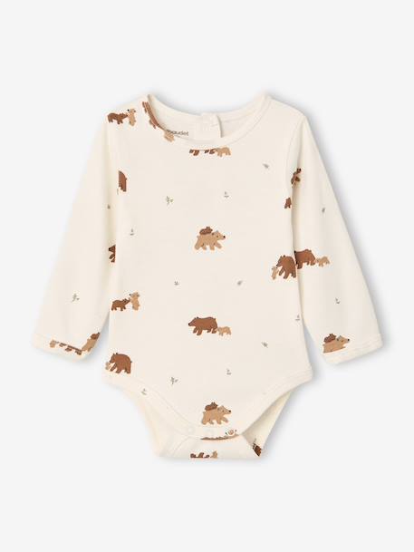 Dungaree set and bodysuit for newborn khaki - vertbaudet enfant 