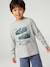 Top with Fun Motif for Boys ecru+marl grey - vertbaudet enfant 