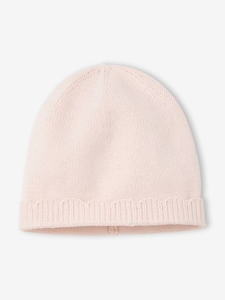 Ensemble combinaison et bonnet naissance fille rose pâle - vertbaudet enfant 
