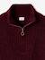 Sleeveless Trucker Jumper for Girls, JONEN bordeaux red+marl grey - vertbaudet enfant 