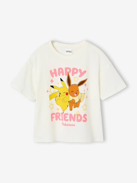 The T-shirt Pokemon for girls ecru - vertbaudet enfant 