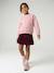 Pleated skort for girls beige+bordeaux red+English green - vertbaudet enfant 