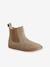 Leather Boots for Girls beige+bronze+brown+camel+green+navy blue+old rose - vertbaudet enfant 