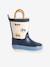 Striped Wellies for Babies light blue+navy blue+printed green+striped navy blue - vertbaudet enfant 