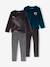 Pack of 2 velour pyjamas for boys anthracite - vertbaudet enfant 
