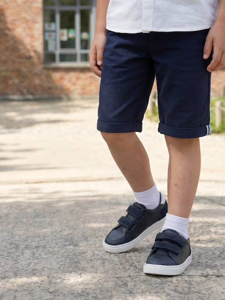 Bermuda Shorts in Cotton/Linen for Boys beige+Beige+blue+Dark Blue+sage green - vertbaudet enfant 