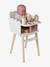 FSC®100% wooden doll mealtime set rose - vertbaudet enfant 