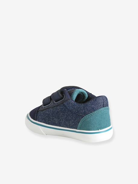 First walking shoes with touch-fastening straps for baby blue - vertbaudet enfant 
