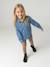 Embroidered Long-sleeved shirt for girls denim blue - vertbaudet enfant 