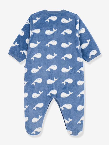 Baby whale print sleepsuit by PETIT BATEAU night blue - vertbaudet enfant 