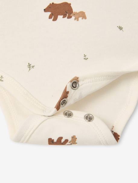 Dungaree set and bodysuit for newborn khaki - vertbaudet enfant 