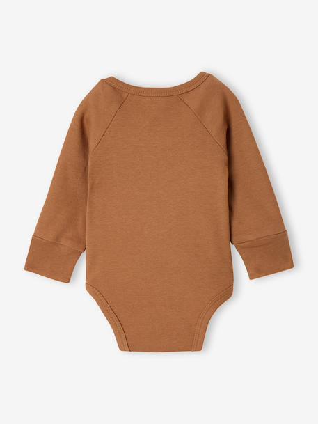 Pack of 5 long-sleeved bodysuits for baby caramel - vertbaudet enfant 