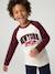 Long-sleeved raglan T-shirt for boys bordeaux red - vertbaudet enfant 