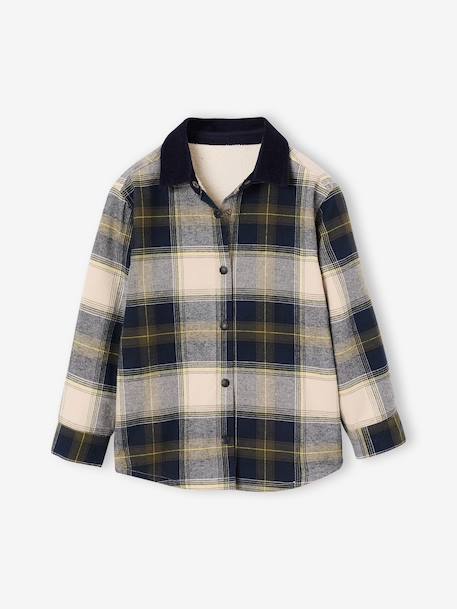 Chemise manches longues enfant garçon marine - vertbaudet enfant 