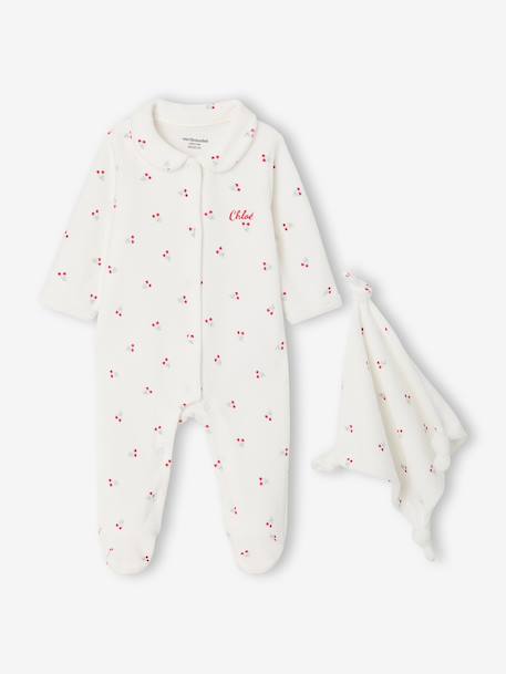Gift set sleepsuit and comforter for newborn ecru - vertbaudet enfant 