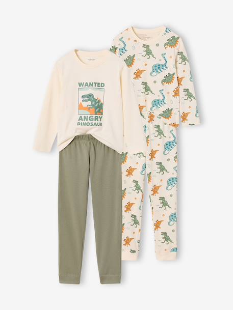 Lot de 2 pyjamas garçon écru - vertbaudet enfant 