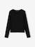 Pack of 2 cropped long-sleeved T-shirts for girls black+chocolate - vertbaudet enfant 