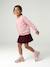 Long-sleeved sweatshirt for girls ecru+pale pink - vertbaudet enfant 