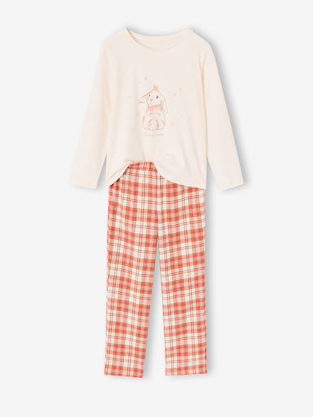 Pyjama pantalon fille beige - vertbaudet enfant 