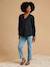 Broderie Anglaise Blouse for Maternity & Nursing, ENVIE DE FRAISE black+olive - vertbaudet enfant 