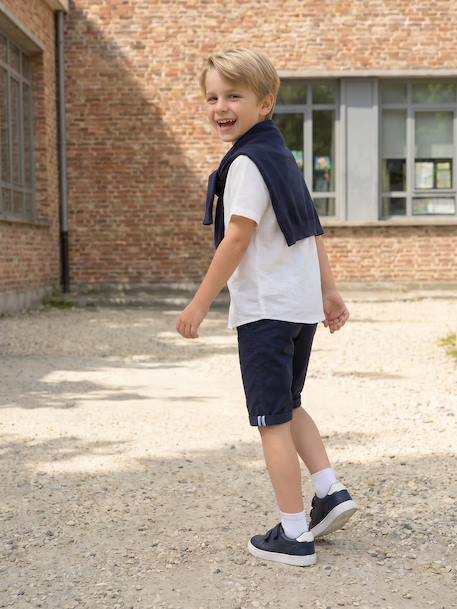 Bermuda Shorts in Cotton/Linen for Boys beige+Beige+blue+Dark Blue+sage green - vertbaudet enfant 