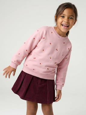 -Long-sleeved sweatshirt for girls