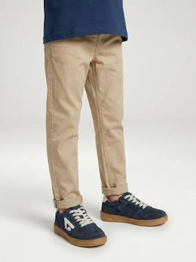 -Pantalon garçon esprit chino facile à enfiler 