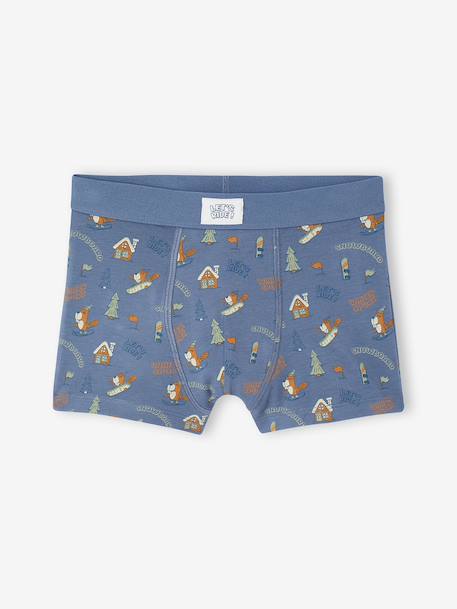 Pack of 5 boxer shorts for boys denim blue - vertbaudet enfant 