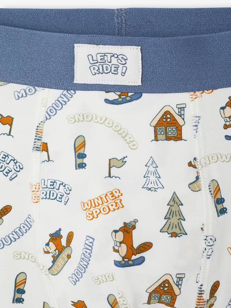 Lot de 5 boxers garçon bleu jean - vertbaudet enfant 