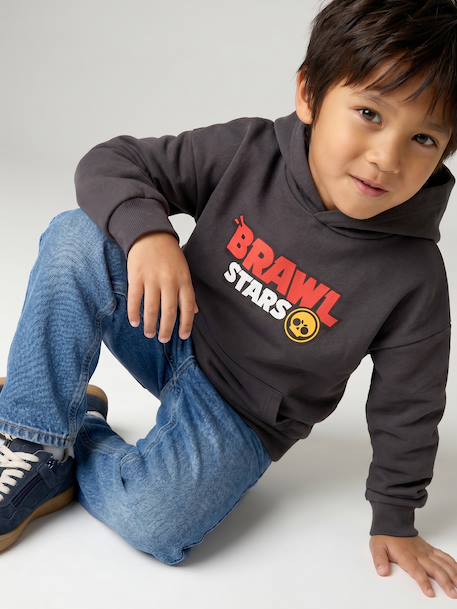 Hooded Brawl Stars sweatshirt for boys anthracite - vertbaudet enfant 