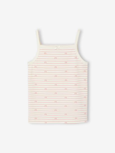 Pack of 3 camisoles for girls beige - vertbaudet enfant 