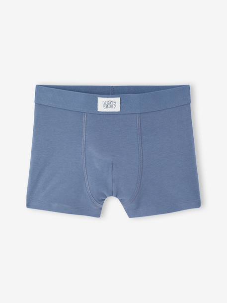 Lot de 5 boxers garçon bleu jean - vertbaudet enfant 