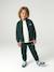Zipped sweatshirt for boys with a trucker neck fir green+navy blue+red - vertbaudet enfant 