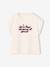 Short-sleeved t-shirt anthracite+ecru+rose - vertbaudet enfant 