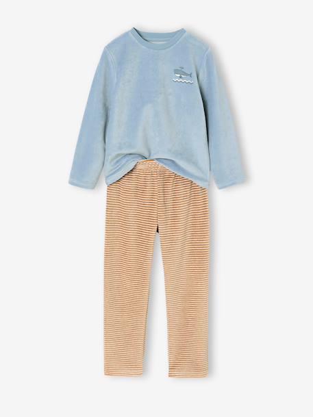 Lot de 2 pyjamas garçon bleu glacier - vertbaudet enfant 
