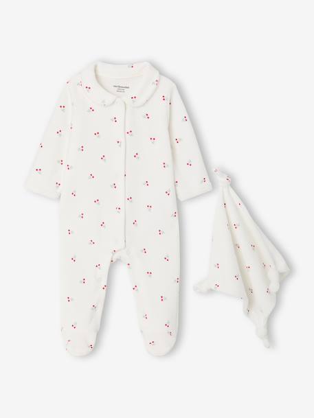 Gift set sleepsuit and comforter for newborn ecru - vertbaudet enfant 